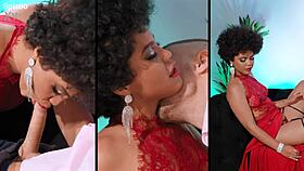 curly-haired selva lapiedra rides hard before taking that hot facial cumshot