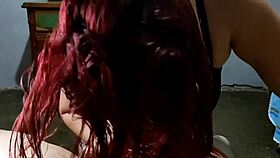 crazy latina shakes fat ass jerks cock then takes cumshot on pussy