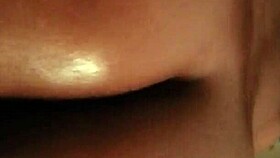 Juicy ebony amateur shakes massive ass in raw close-up POV