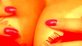 Hot brunette teases extreme with titsfuck buttplug anal play