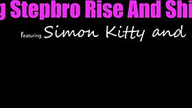 Simon Kitty dives into steamy threesome with blowjobs and cum swaps