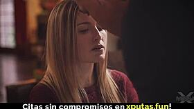 petite babe with small tits gives hot deepthroat blowjob