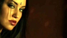 Indian babe sucks cock passionately on bed showing off her exotic boobs