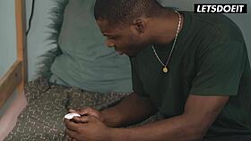 megan fiore's big tits bounce as bbc roommate drills her bent over holes 😩