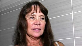 Hairy Cougar 60 Takes Brutal Hardcore Pounding!