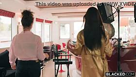 Stefany Kyler and Lia Lin ride Jason Luvs massive BBC