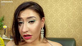 naughty latina bbw agatha ludovino rams huge dildo deep in her fat ass solo