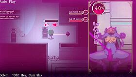 Mage kanade futanari dungeon handjob cumshot lactating sex robot