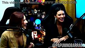 damn, that podcast heated up with them sucking each other wildly outdoors