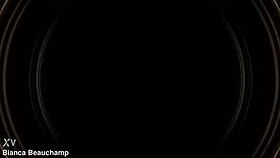 submissive latex uniform heels fetish roleplay with massive tits exposed