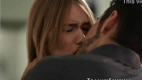 Stunning shemale Crystal Thayer moans as big cock drills her ass pronebone style