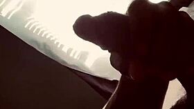 tianva strokes massive monster cock to explosion