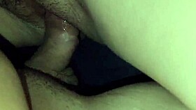 Chubby latina's juicy hairy pussy gets easy creampie pounding