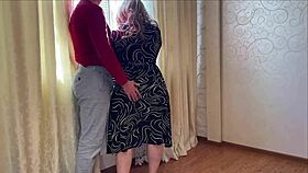 mature bbw gives blowjob then takes anal pounding