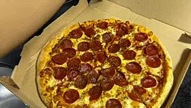 Jealous Skinny Latina Amberzinha Fucks Rough Before Pizza Doggystyle