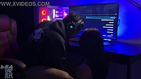 brazilian milf wife handjobs in femdom game competition