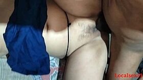 Desi girlfriend's pussy closeup during intense hard fuck session