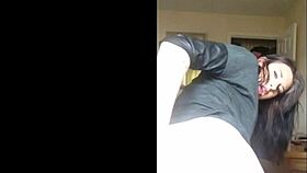 Teen slut rams huge dildo deep in tight 18+ ass solo pounding