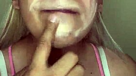 pretty transsexual dresses up glamorous for viewers