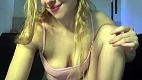 hey check this amazing blonde masturbating so wet 😍💦 big tits bouncing on cam