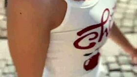 Brunette Cara Mella teases with her juicy German pussy skills