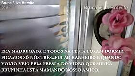 Bruna Silva Hotwife Barebacks Friend After Party Cuckold Humiliation Creampie