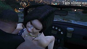 franklin hires hot hooker for car sex game in gta 5