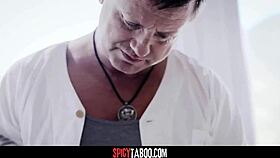 Pervy Guy Pounds Petite Blonde in Wild Cowgirl Ride