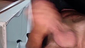sensual piano guy's explosive cumshot orgasm closeup