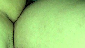 Chubby latina's juicy hairy pussy gets easy creampie pounding