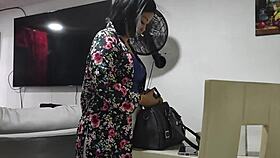 mature woman bends over kitchen counter for deep pounding creampie