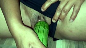 massage guy tricks big booty ebony babe into hot pussy licking and fuck