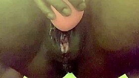 Watch This Milf's Tight Pussy Squirt Wild On Toys Up Close!