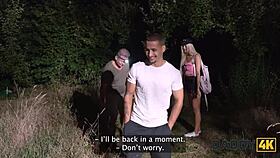 big titted young babe seduces old george uhl for outdoor pussy sex