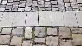 Brunette Cara Mella teases with her juicy German pussy skills