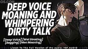 guy strokes moans dirty talk till breeding fleshlight deep voice rumble