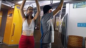 japanese crossdresser gets fucked hard on public bus ride outdoors