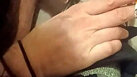 friend enthusiastically trashes sneakers in playful destruction