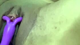Woke up drenched in lust riding favorite vibrator deeply