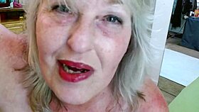 Silver Haired Curvy Dawn Worships Huge BBC!