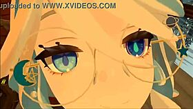 Yukoshvr Furina Dominates Goth Slut in Wild Riding Frenzy!