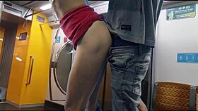 japanese crossdresser gets fucked hard on public bus ride outdoors