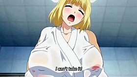 Bent over Russian blonde rides big cock to creampie in doggystyle bliss