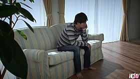 sultry japanese babe rika aiba spreads small tits for uncensored creampie fucking