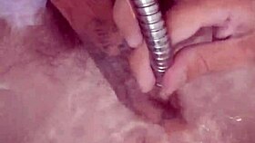 Water jet blasts deep in my hole feels incredible