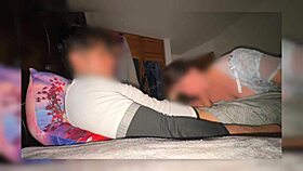 milf walks in on horny guy jerking off to her homemade video