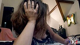 french slut in satin panties begs for doggystyle ass to mouth deepthroat