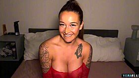 Quick valentine's fuck with friend's hot wife gaping her tight pussy