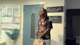 delivery guy oh no, this horny housewife wants my cock bad now