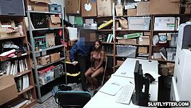 lp officer rams sarah banks' ebony pussy with big cock